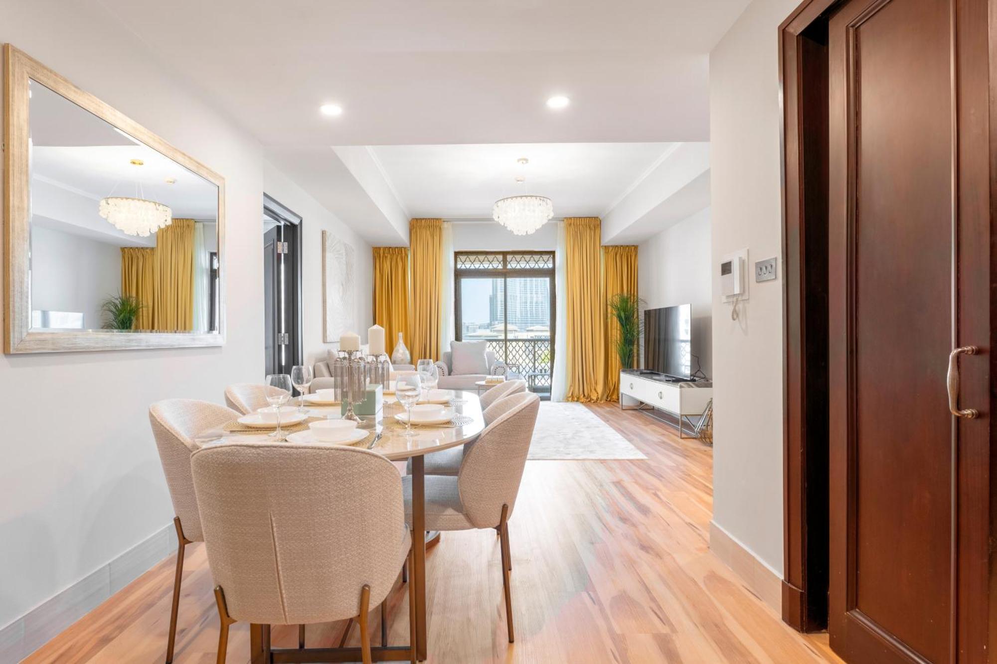 Ultra Luxury Downtown - Full Burj Khalifa View - 5 Min Walk To Dubai Mall! Eksteriør bilde